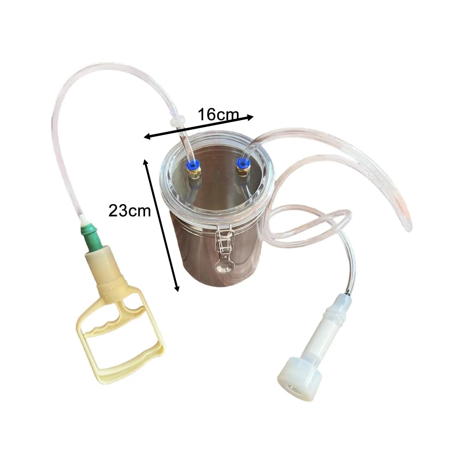 Manuelle Melkmaschine Manuelle Melkmaschine for Schafe und Kühe, geeignet for Milchviehbetriebe, 2000 ml Melkvolumen, Hand-Vakuumpumpe