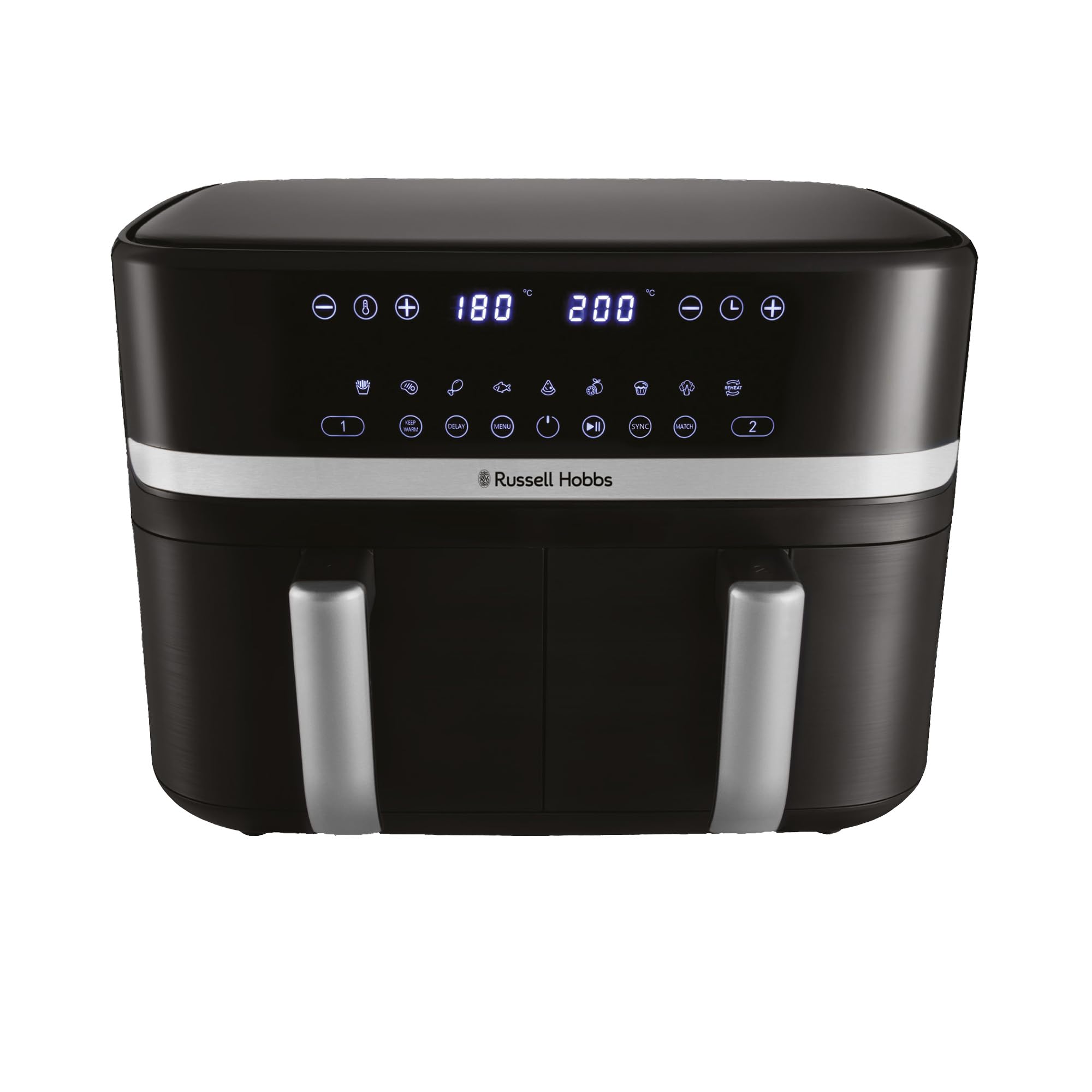 Russell Hobbs Satisfry 9L Dual Basket Air Fryer - Silver product image