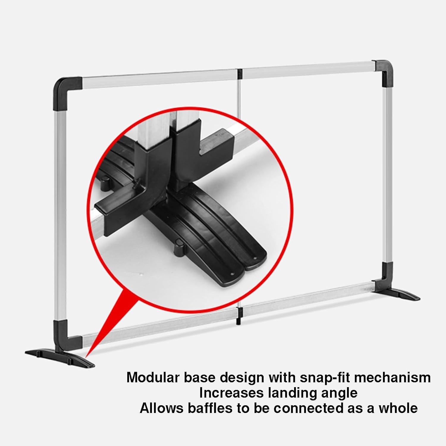 ポータブルピンポンバッフル、折りたたみ式フィールドフェンスサラウンドブロック、再利用可能な生地と亜鉛メッキ鋼管フレーム、すぐに取り付