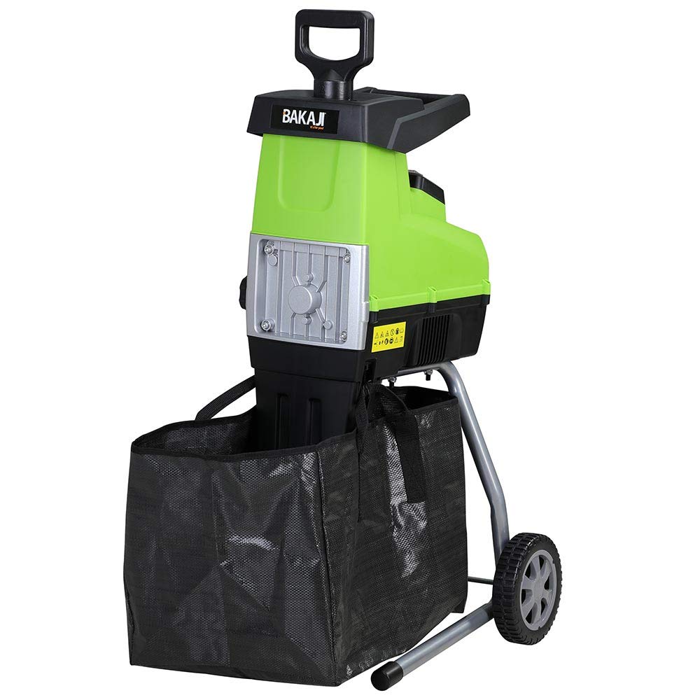 Biotrituratore Elettrico AIVOLT 2500W - Tritura Rami Fino A 45mm, Con Sacco