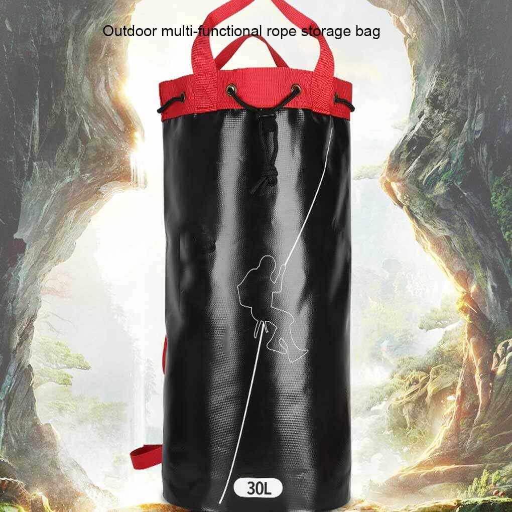 Adultes corde sac escalade descente spéléologie cordes stockage PVC organisateur alpinisme sport sac à équipement de plein air