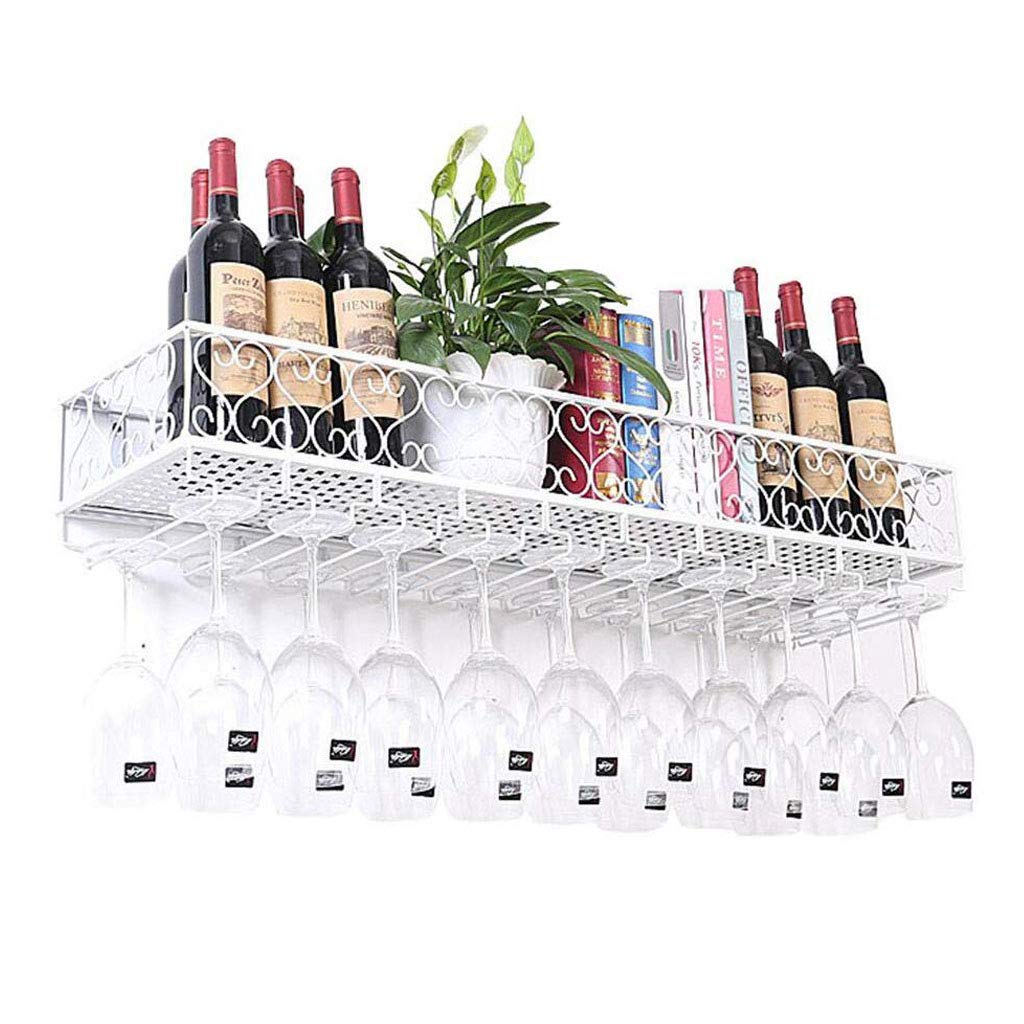 Organisateur étagère à vin murale et support à verres de cuisine
