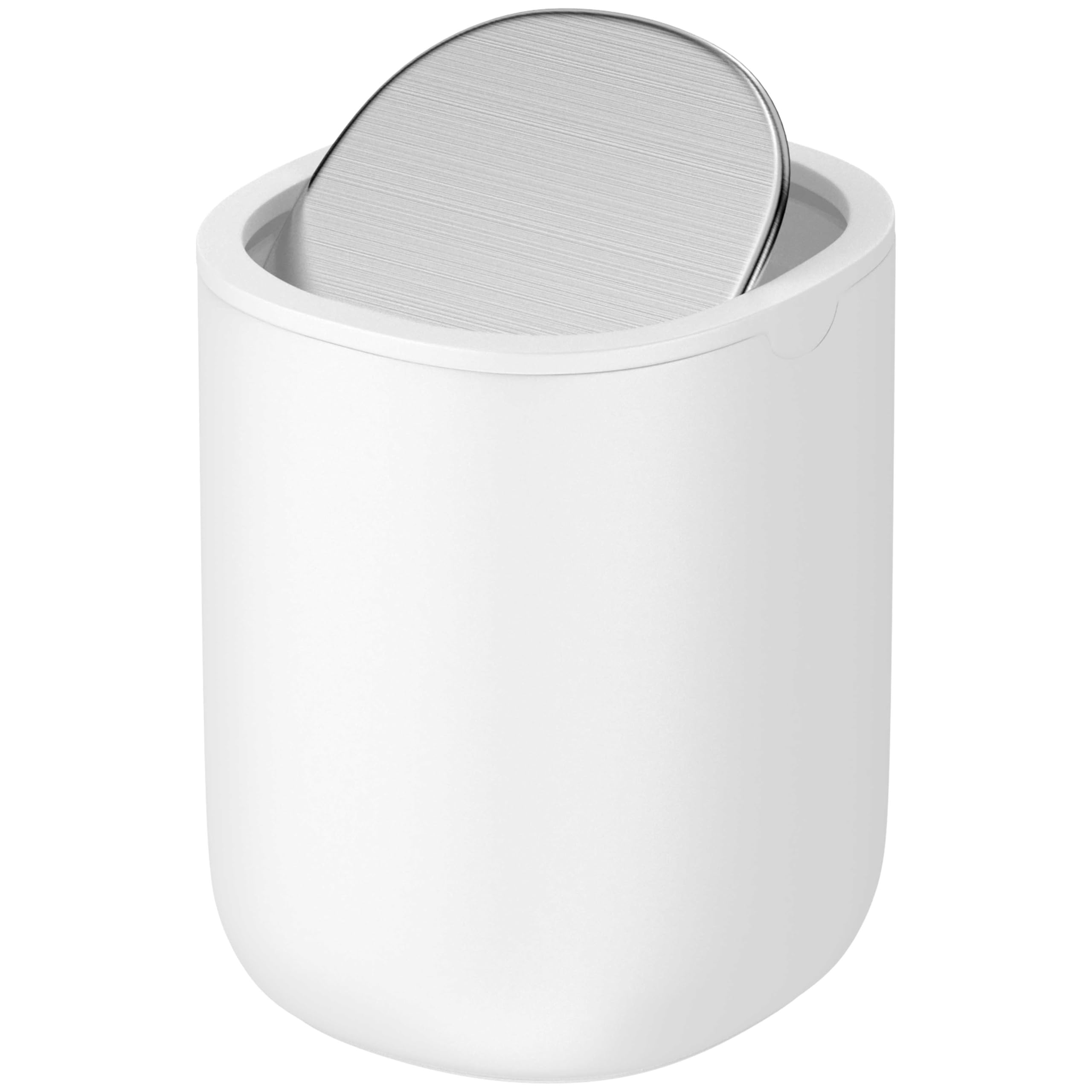 EverGrove Mini Table Bin,Desktop Trash Can (Arctic White, 2.5, Litres)