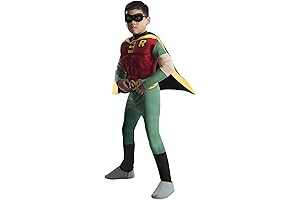 Rubies DC Comics Teen Titans Deluxe Muscle Chest Robin Costume for Toddlers