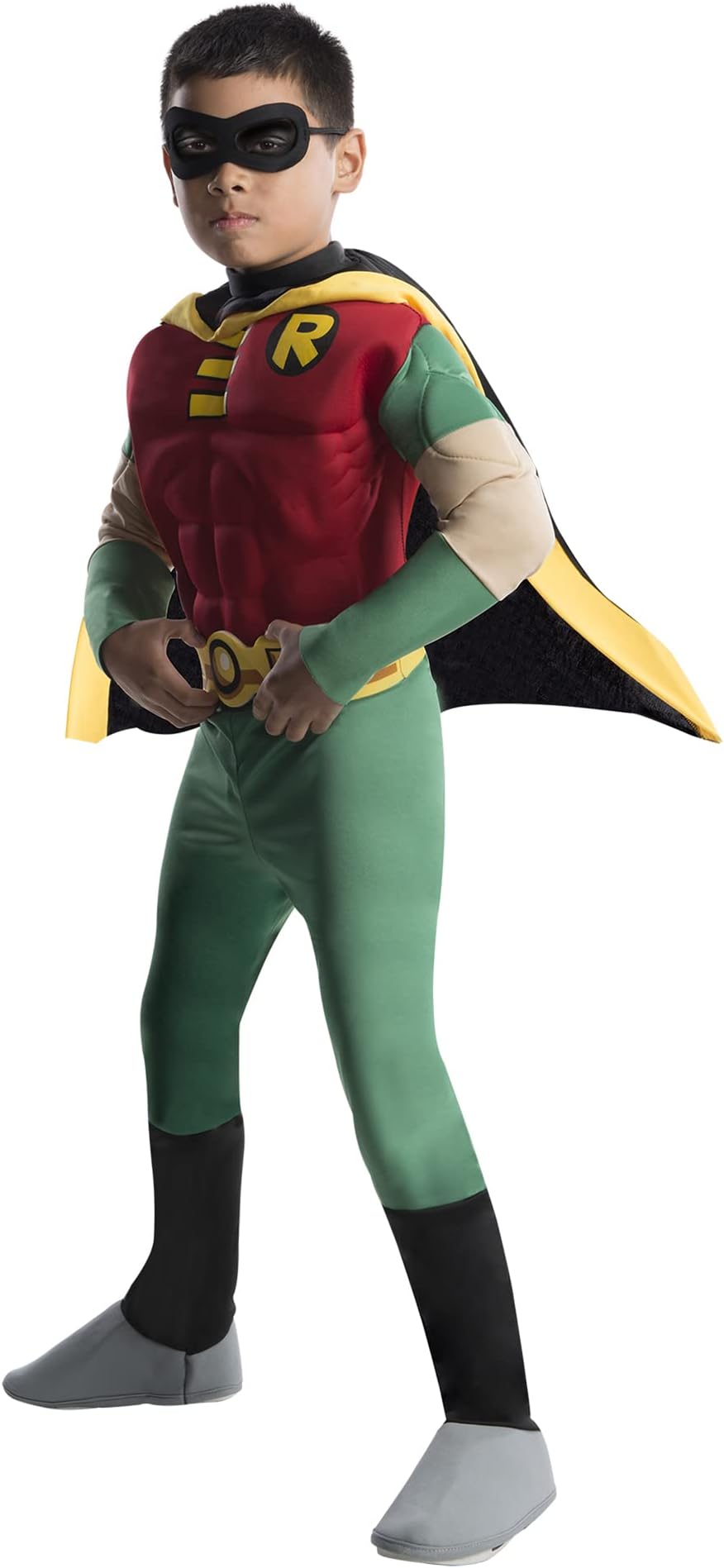 Rubies DC Comics Teen Titans Deluxe Muscle Chest Robin Costume, Toddler