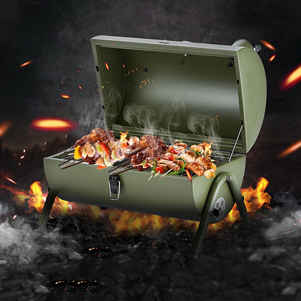 Przenośny Grill Węglowy, Grill Wędzarnia, Grill Ogrodowy Do Gotowania Na Świeżym Powietrzu, Grill Węglowy Na Patio Lub Do Ogrodu