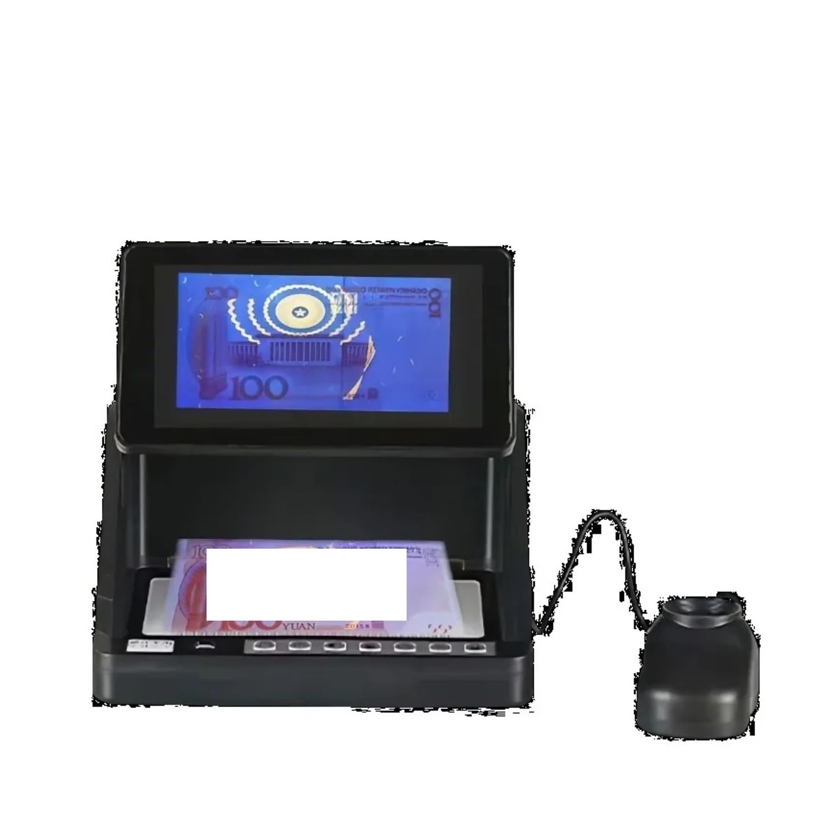Detector de dinero multimoneda V-400, escáner efectivo magnético UV con pantalla LCD IR,Detección precisa