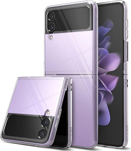 Miniatura 2 de Ringke Funda delgada compatible con Galaxy Z Flip 3 transparente + funda de bisagra compatible con Galaxy Buds 2ProLive transparente