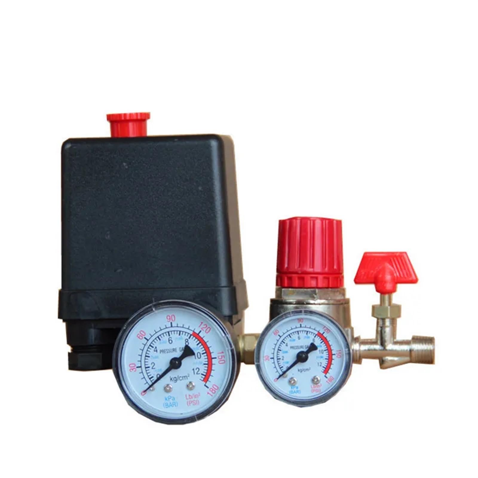 Uwukcjokq Nero 125 Psi Small Air Compressor Pressure Switch Control 15A 240V/Ac Adjustable Regulator Valve Four Holes