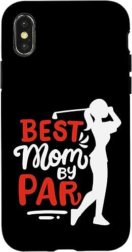iPhone XXS Best Mom By Par Golf Mom Funny Golf Golfer Mother Case