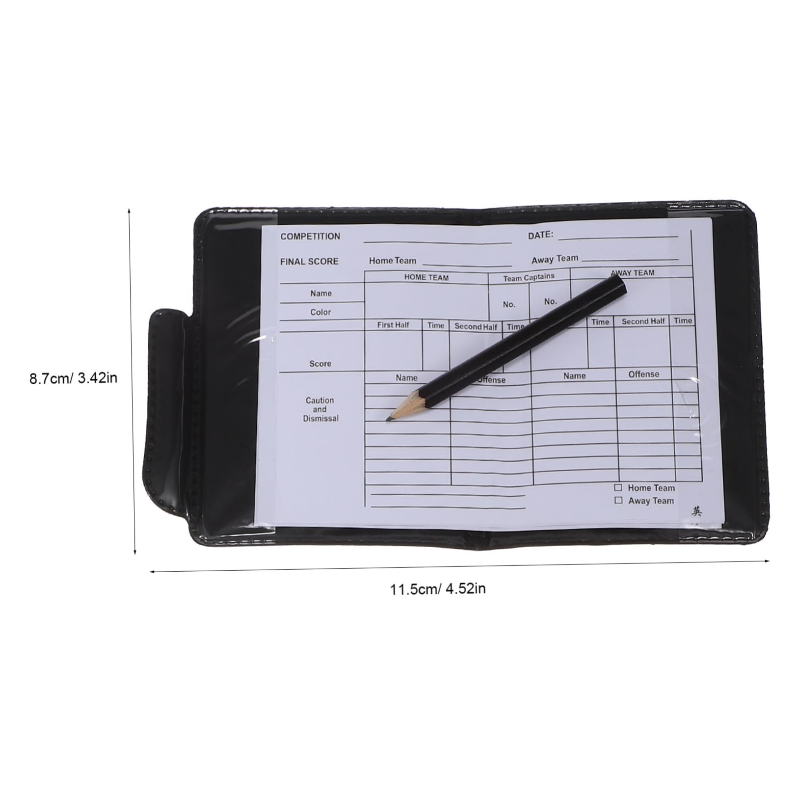 ifundom 1 Set Soccer Referee Kit with Standard Referee Cards Portable Wallet Whistles Score Sheet for Basketball and Volleyball Matches