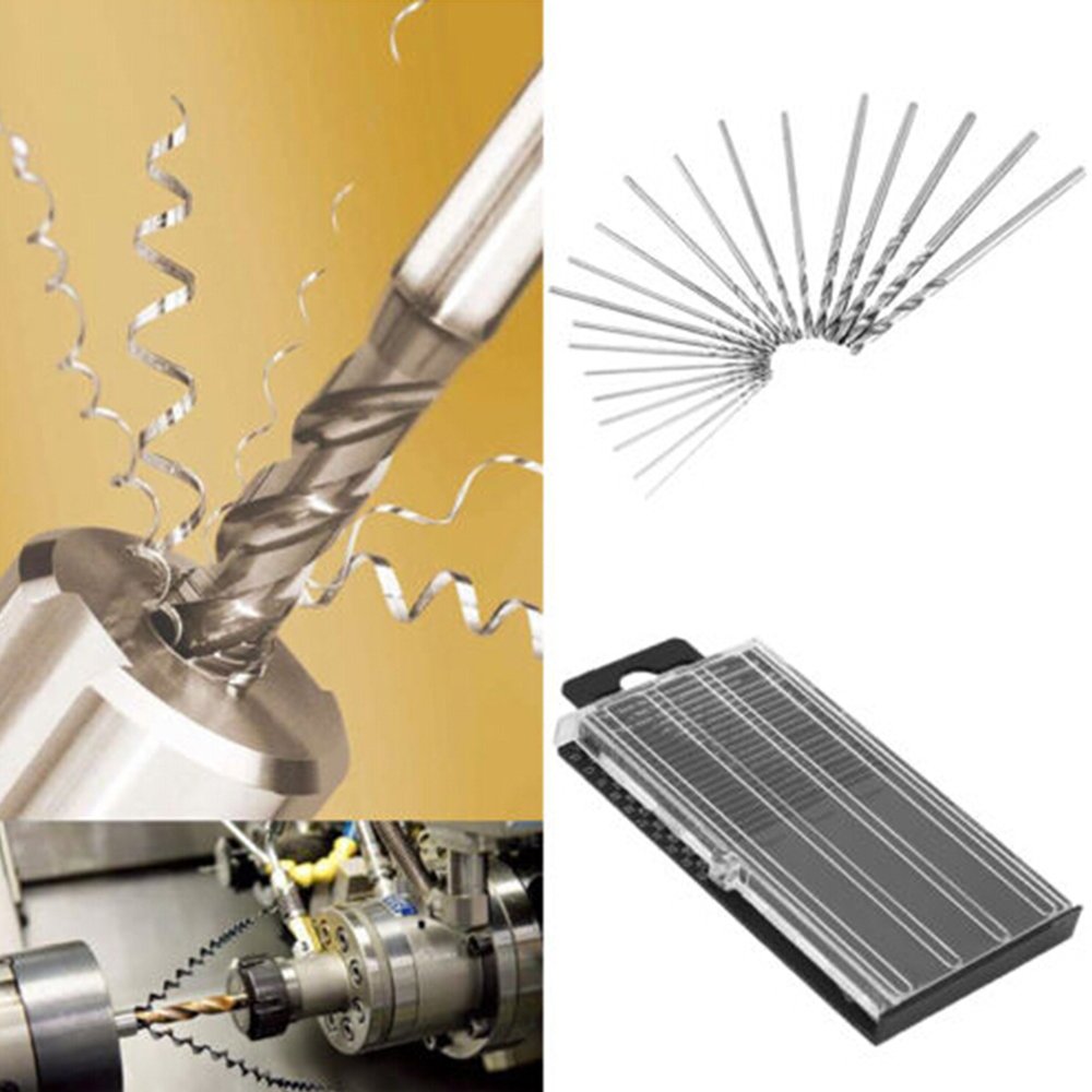Gemini_mall Silver Gemini_mall® Hss Micro Drill Bits 20 Piece Multi Pack 0.3-1.6Mm