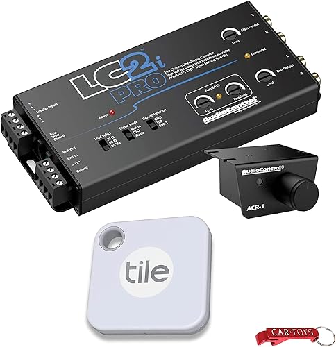AudioControl LC2i PRO - Convertidor de salida de línea de 2 canales y paquete de buscador de vehículos perdidos. AccuBASS LOC con coincidencia de