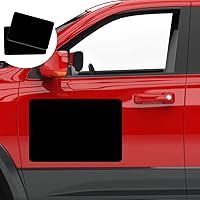 Vista 13 de Juego de 2 - Imán adhesivo en blanco para puerta de automóvil, esquinas redondeadas, letrero magnético para vehículo, imán perfecto para automóvil