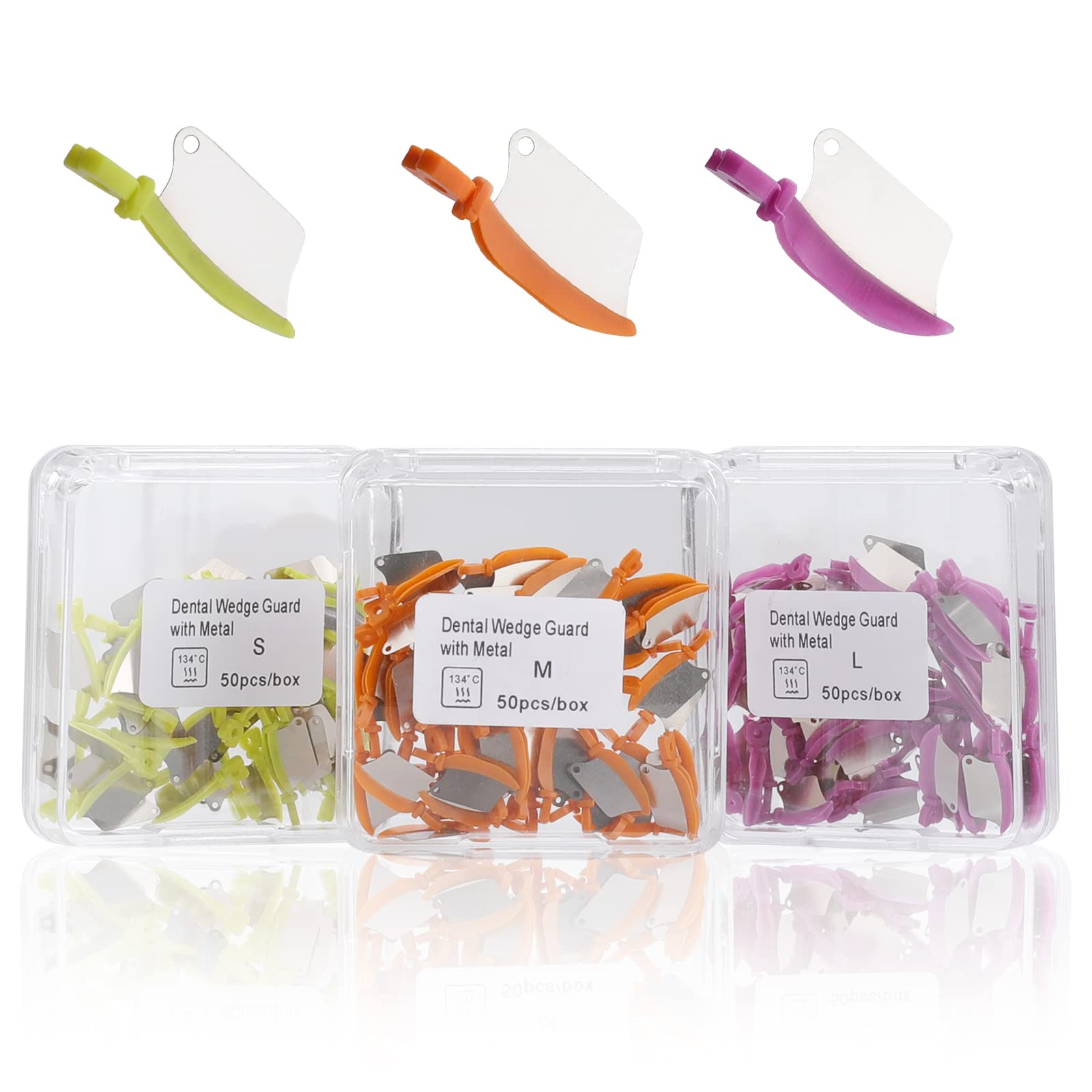 Buy LVCHEN 150Pcs Dental Interproximal Matrix Wedge with Metal Plastic