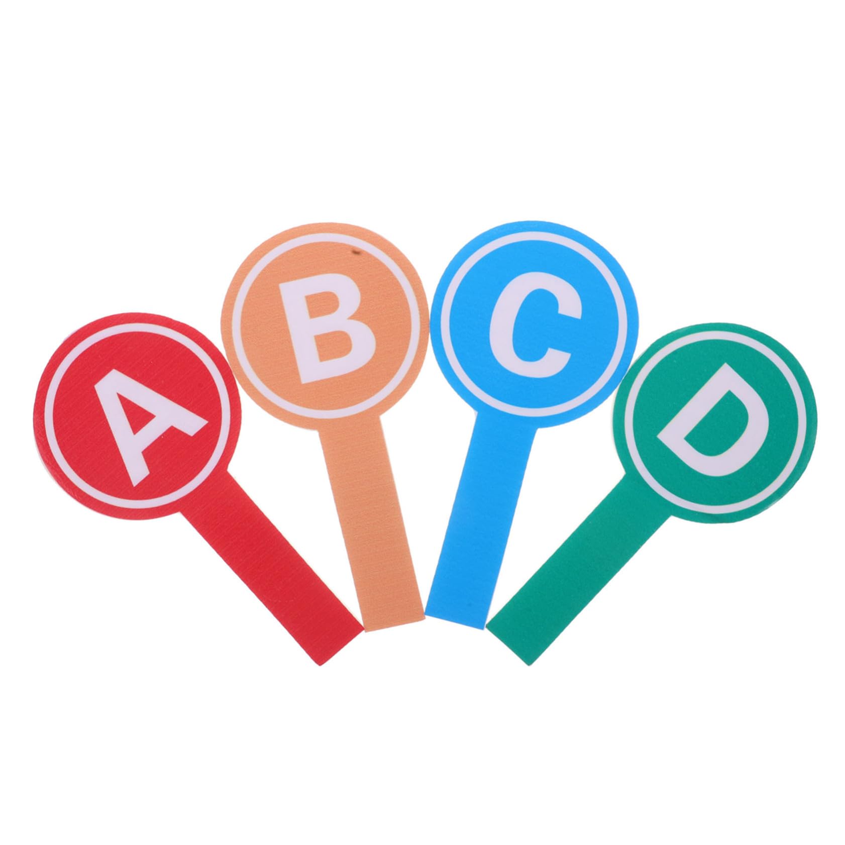 Toddmomy 4pcs Reusable Voting Paddles A- Letter Paddles for Auctions Games and Events