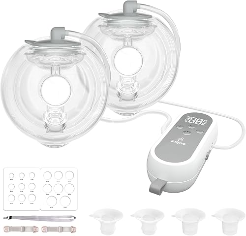 Miniatura 9 de ABP-1308 Extractor de leche con manos libres | Extractor de leche portátil con nivel de comodidad SPA, extractor de leche con 3 modos y 9 niveles,