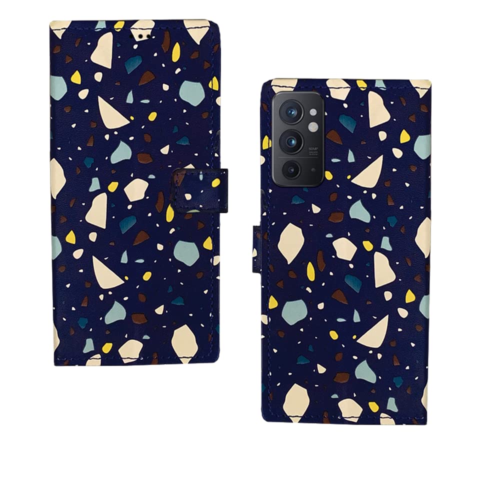 Inktree OnePlus 9RT Flip Case | Premium Leather Finish Flip Cover |Designer Printed Flip Cover for OnePlus 9RT - Blue Cubes (B0BHR5MZJR) Amazon Price History, Amazon Price Tracker