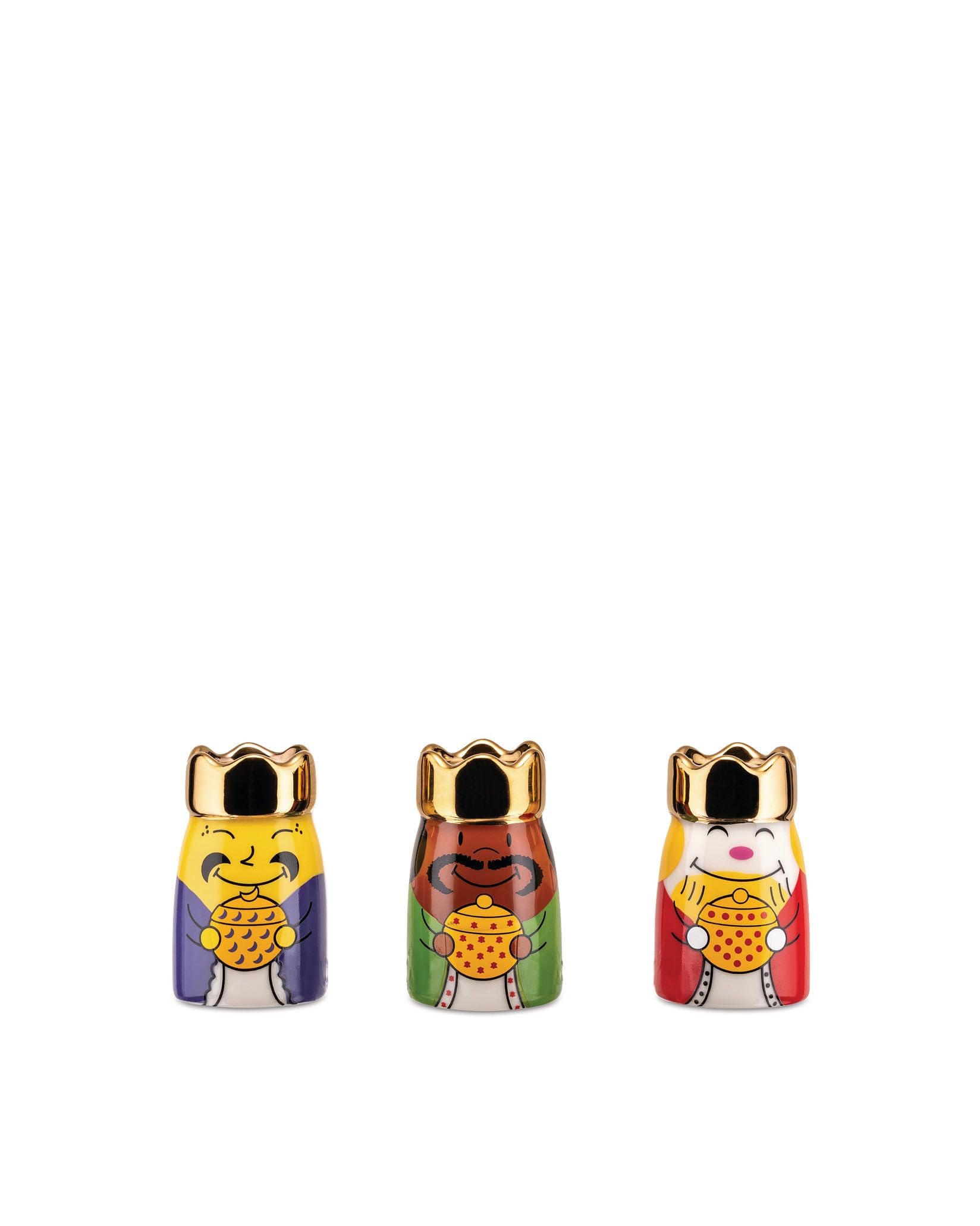 Alessi - Krippenfiguren - Die heiligen DREI Könige - 3er Set - Porzellan