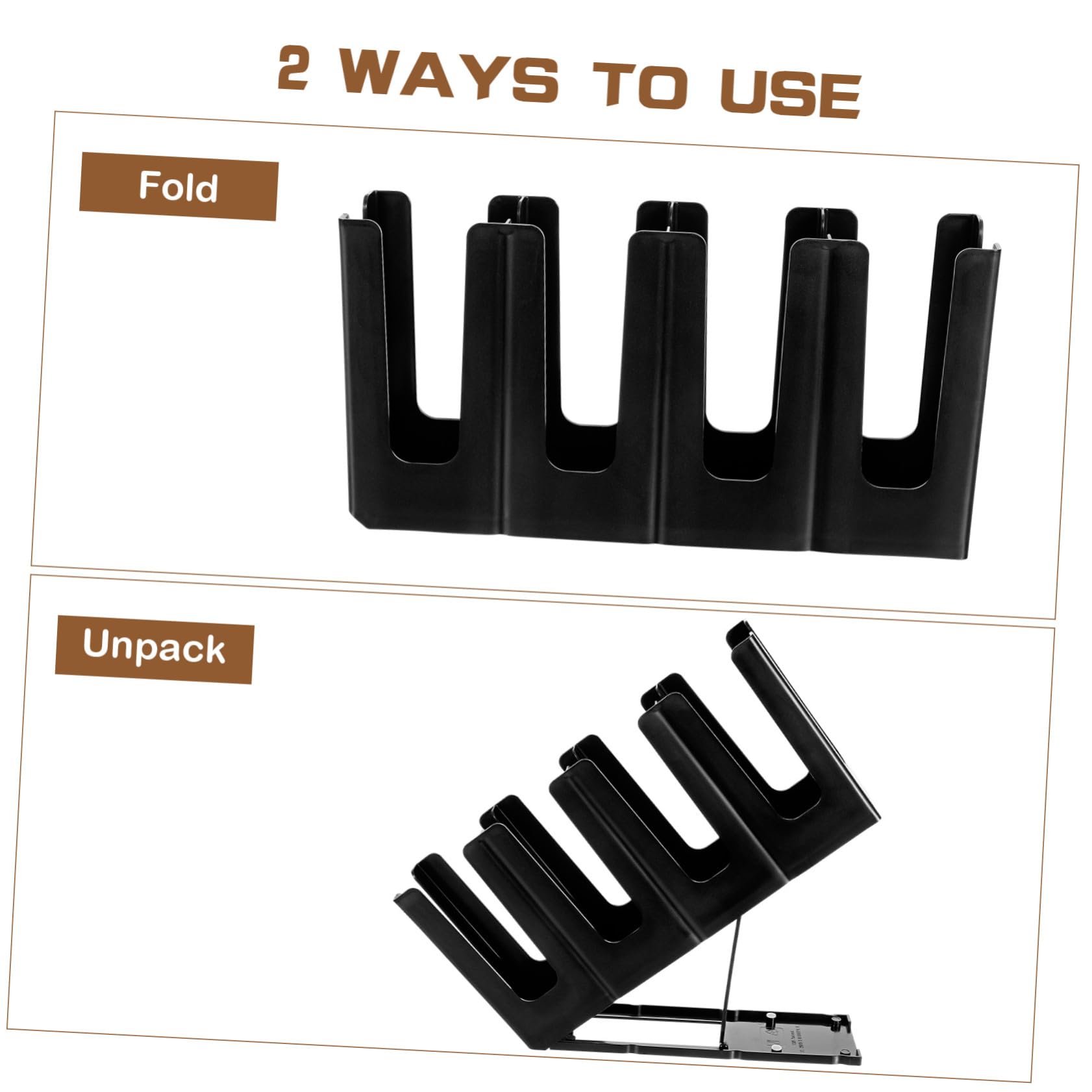 ULTECHNOVO Portavasos Ajustable Plegable de Papel Portavasos Expositor de Papel para Cafeterías y Tiendas de Bebidas