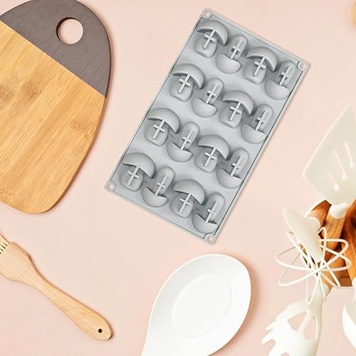 Miniatura 4 de Molde de silicona para chocolates y hongos, molde de silicona para postres, para galletas, postres, mousse, molde de fondant, para niños, fiesta de