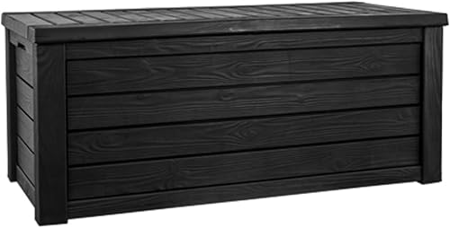 Miniatura 7 de KETER Westwood Caja grande de resina de 150 galones, organización y almacenamiento para muebles de patio, cojines de exterior, herramientas de Gris