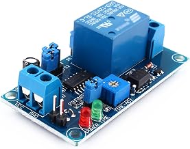 12V DC Delay Relay Delay with Timer Turn on/Delay Turn Off Switch Module Delay Circuit Module to Against Power Reversal Diode 2.16x1.18