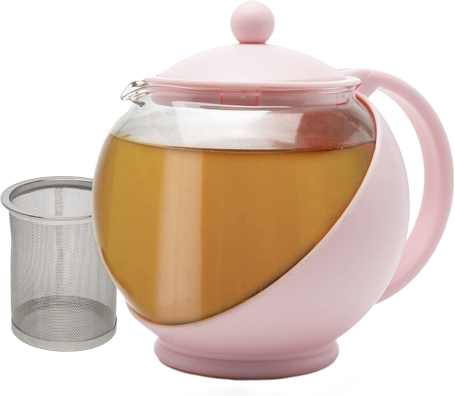 Primula Half Moon Teapot with Removable Infuser, Glass Tea Maker with