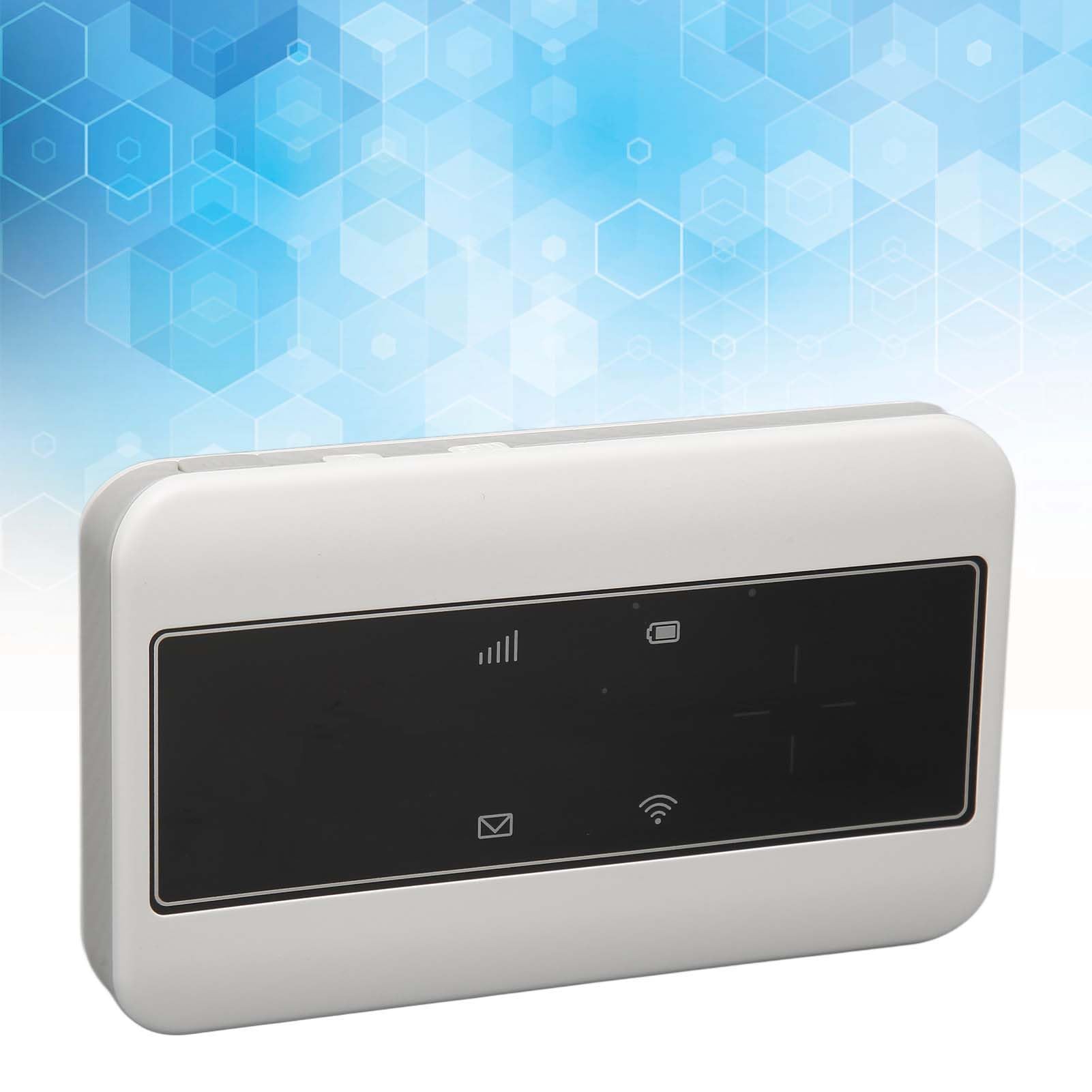 4G LTE Mobiler WLAN Hotspot mit SIM Kartensteckplatz, Tragbarer 150 Mbit/s Hochgeschwindigkeits WLAN Router für Asien, Europa, Unterstützt Mehrere Geräte, 2100 mAh Akku