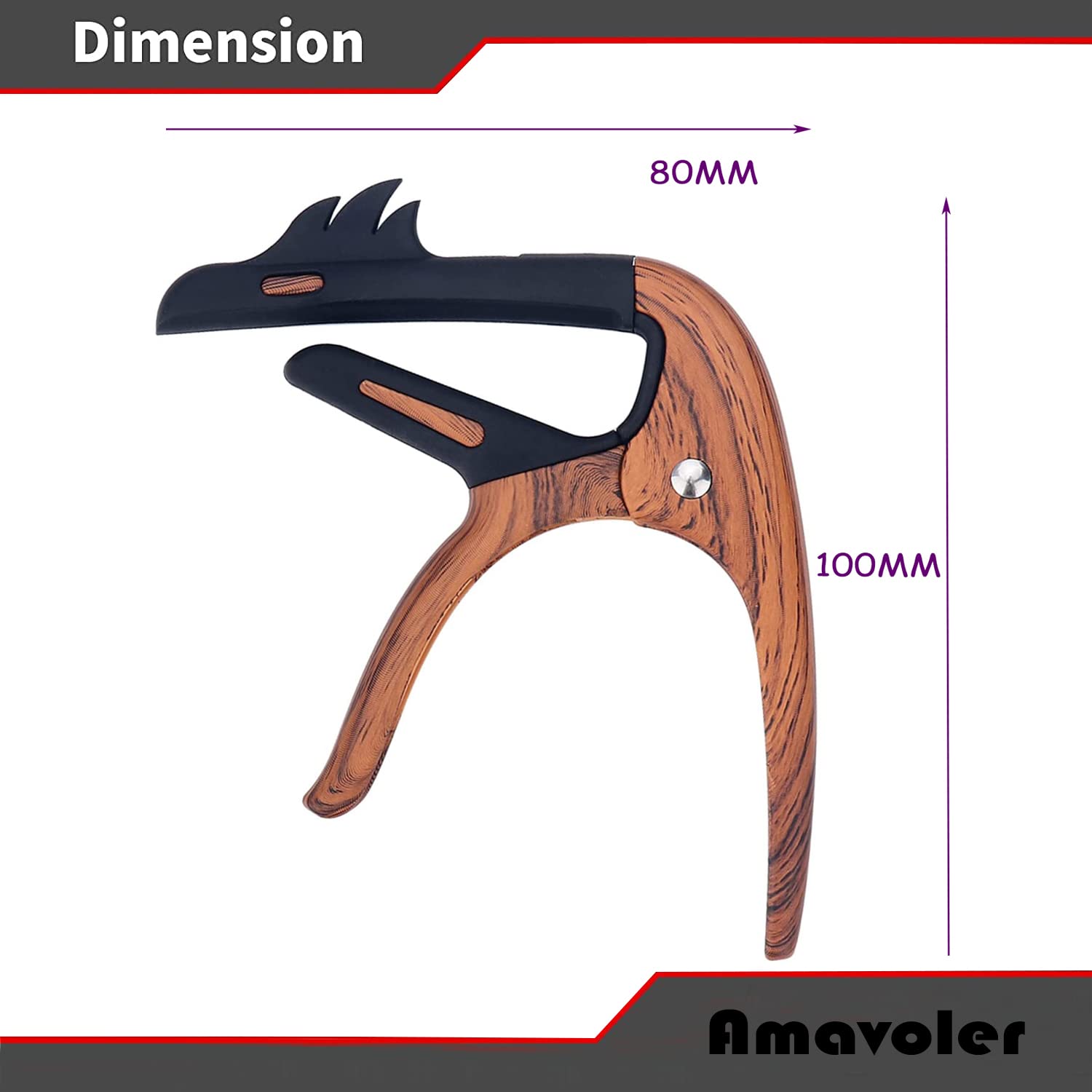 Cejilla de guitarra 2 en 1 con diseño de flamencos de zinc y metal para guitarras acústicas y eléctricas (con soporte para púas y 3 púas), ukelelele, mandolina, banjo, accesorios de