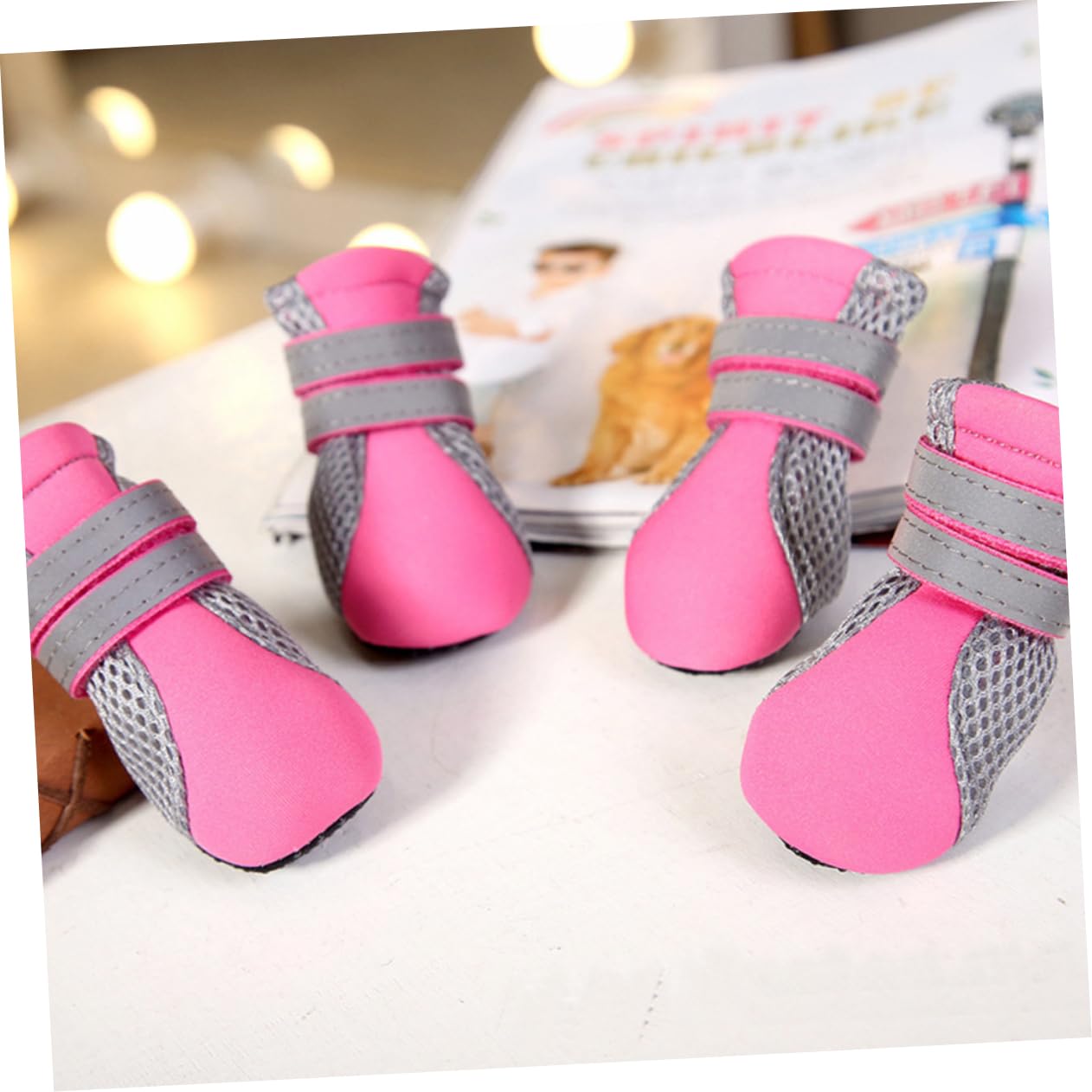 BESPORTBLE Botas Perro Nieve 3 Piezas Zapatos para Perros Dog Shoes Zapatos para Mascotas Botas para Perros Botas De Perro Rojo Bota Perro