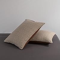 Vista 6 de INFLAG Funda de edredón tamaño individual, juego de ropa de cama a rayas de 3 piezas, 100% microfibra de lujo, suave, 1 funda de edredón de 66 x 90