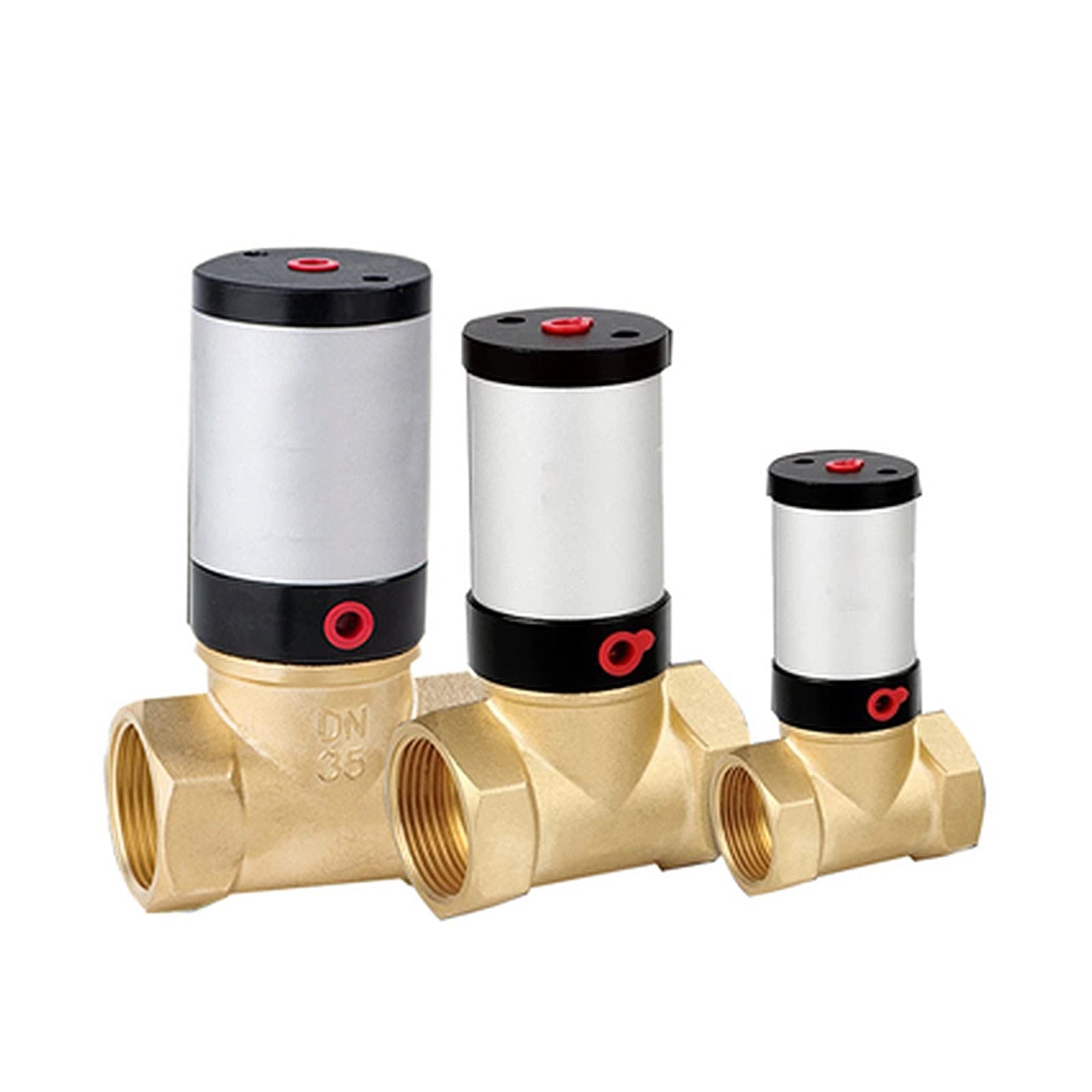 G 1/2 "3/4" 1 "DN50 2/2-drogowy mosiężny pneumatyczny zawór sterowania pneumatycznego N/CN/O dla wody olej gazowy Q22HD-15/20/25/32/40/50(PTFE,Q22HD-32 NC)