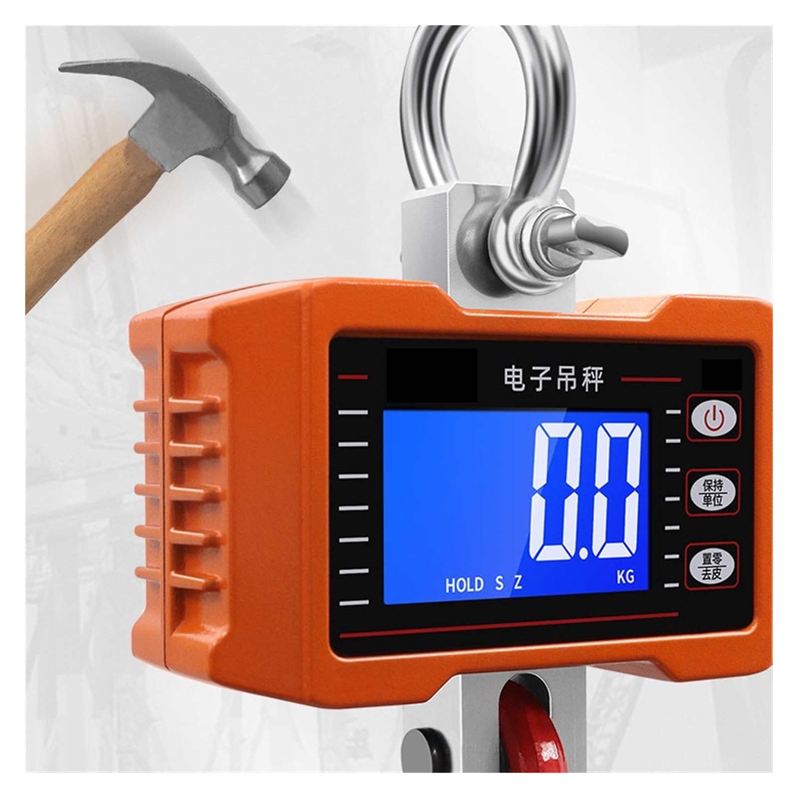Báscula de grúa colgante industrial Lagre LCD digital 500/1000 kg Báscula de grúa Peso portátil industrial electrónico gancho grúa báscula colgante granja casera for granjas polipasto grande