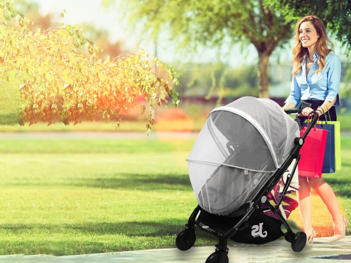Zanzariera Passeggino Universale, Zanzariera Culla Neonato, Protezione Bambini da Vespe Zanzare Insetti