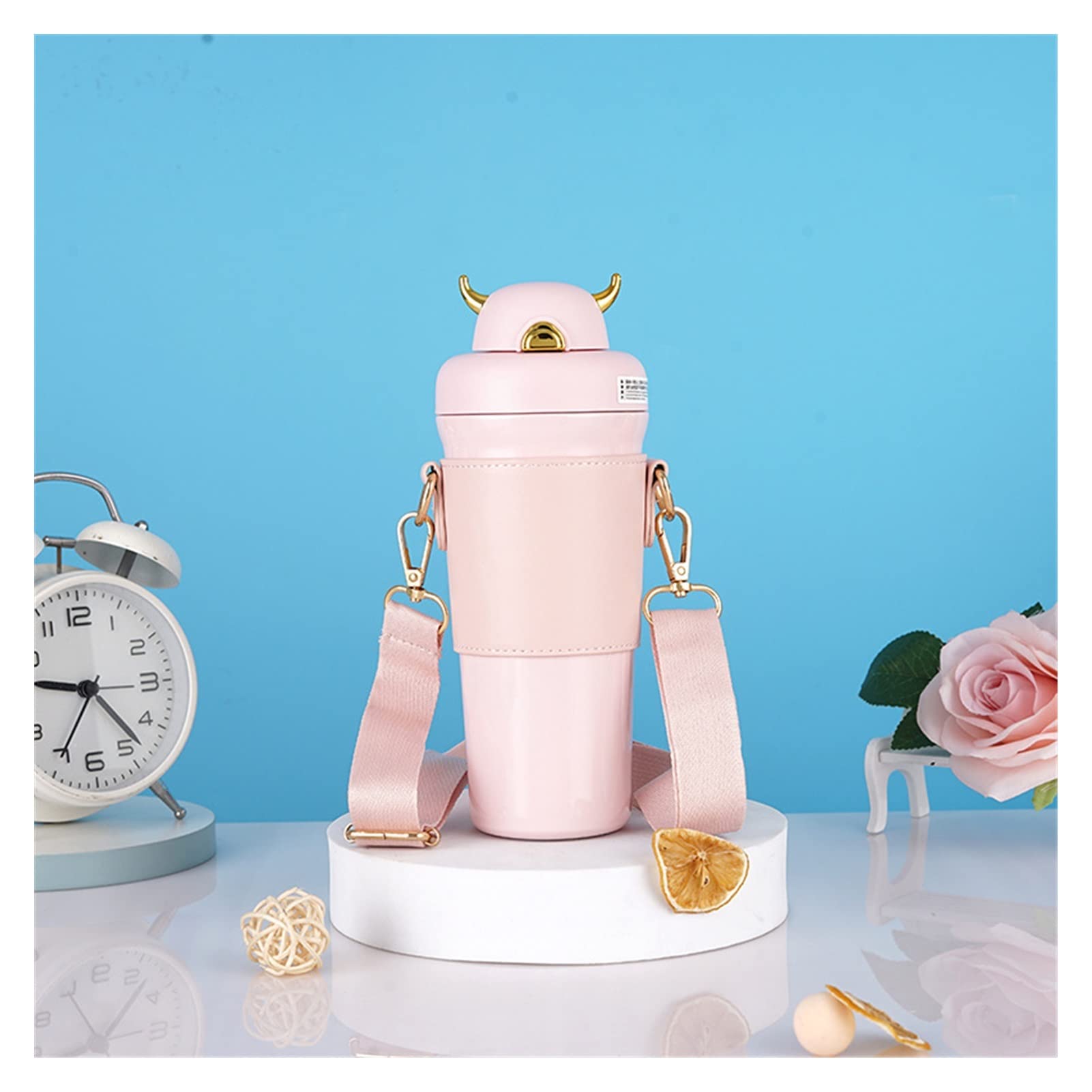 Taza de Acero Inoxidable para conservar el Calor, de Apariencia Alta, para Estudiantes, portátil y Sencilla.