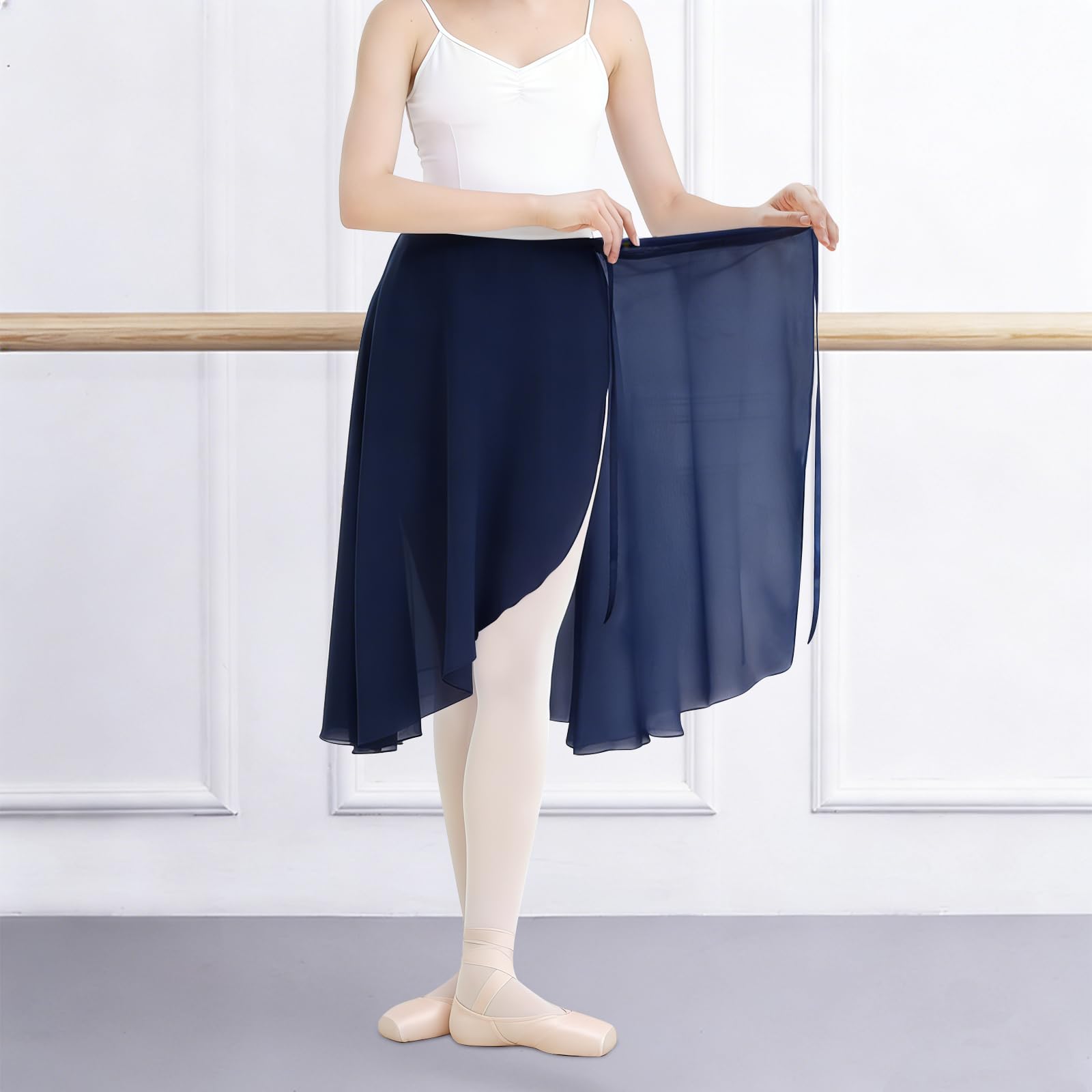 Bezioner Falda Tul Mujer,Larga Falda Ballet Mujer con Lazo de Cintura Ajustable para Adulto