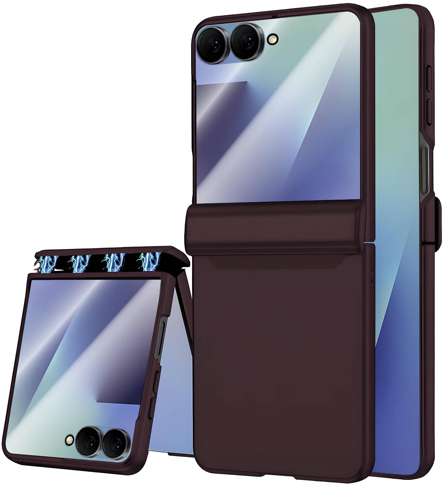 STORMTAL for Samsung Galaxy Z Flip 7 Case, Hinge Protection, Built-in Screen Protector, Wireless Charging, Shockproof, Slim Rugged Phone Protective