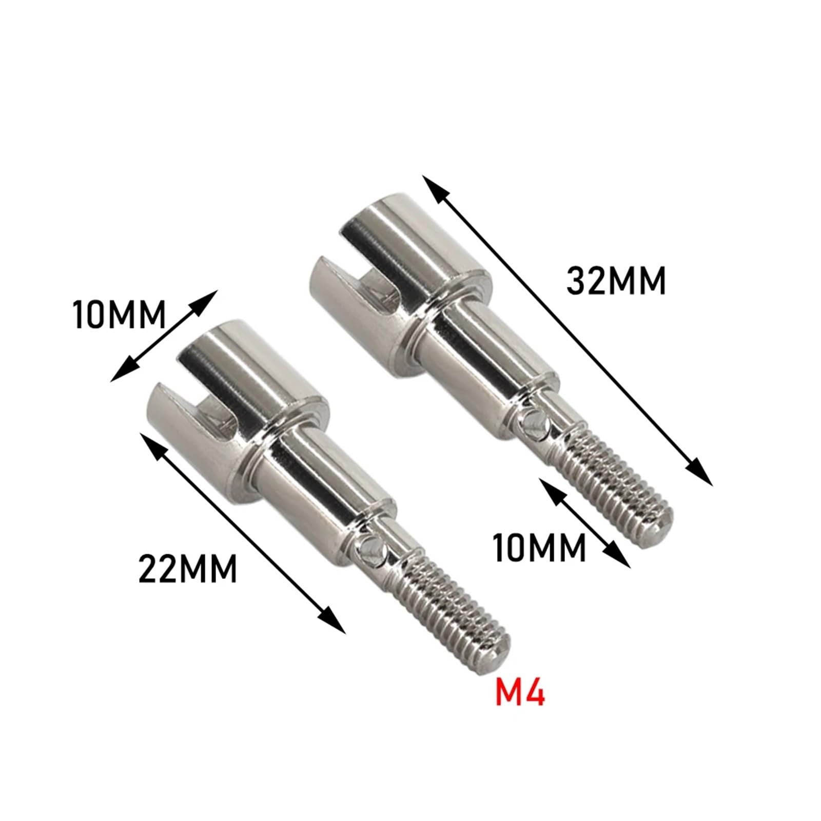 2 Arbres De Transmission Avant RC Pour SCY 16101/16102/16103/16201 – Pièces En Acier Et PA Pour Voiture 1/16
