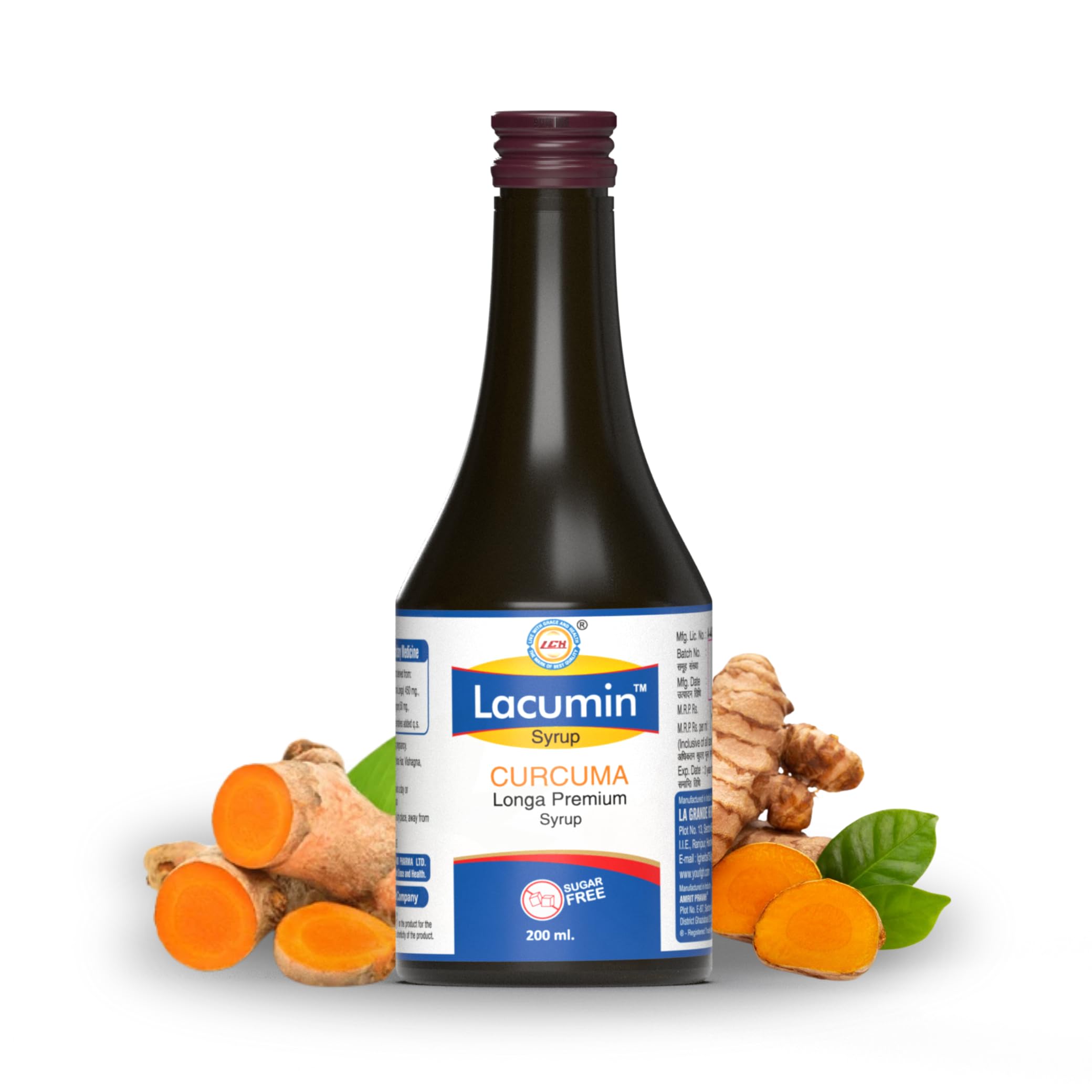 LGH Lacumin Syrup 200ml, Curcumin Syrup, Haldi, Ayurvedic Joint Care Supplement, Turmeric for Daily Wellness, Supports Clean Skin & Inflammation Balance, Sugar Free-picture-32