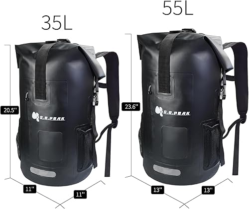 Miniatura 4 de Mochila impermeable IPX6, bolsa con cierre enrollable y accesorios de kayak, esenciales para camping, natación, playa, pesca, rafting, viajes, color