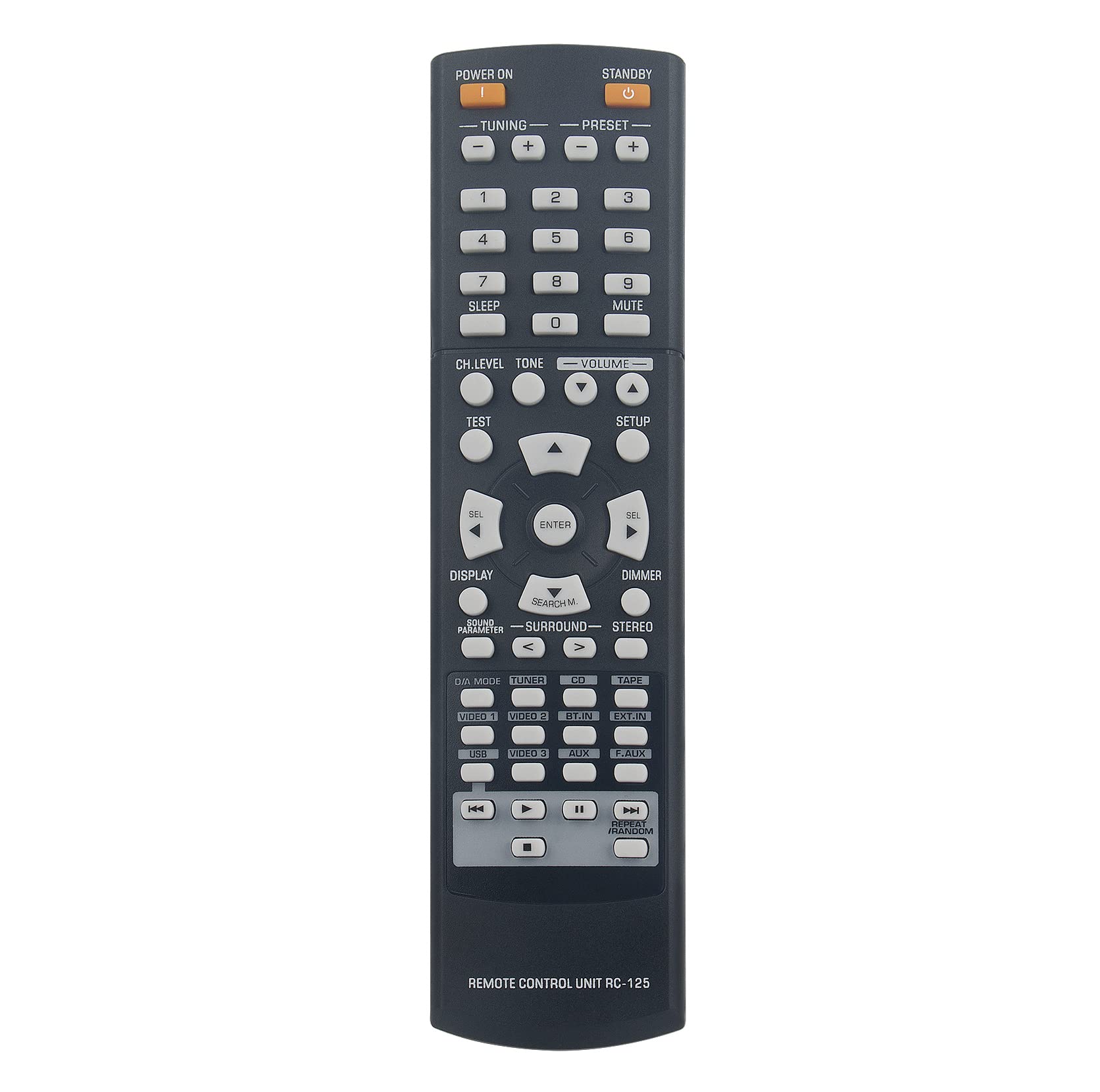 Télécommande RC-125 pour remplacer la télécommande Sherwood RD6504 perdue - 6