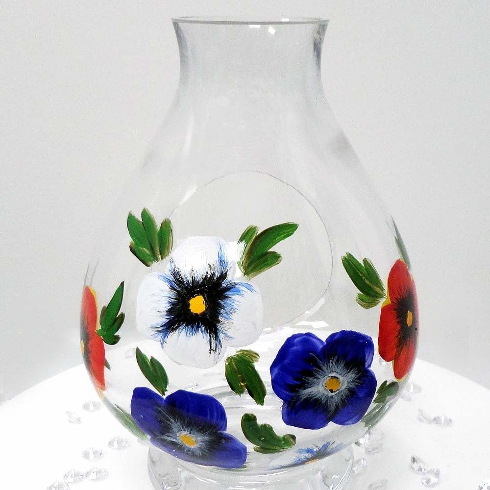 Nobile Glassware Floral Storm Vase 20cm