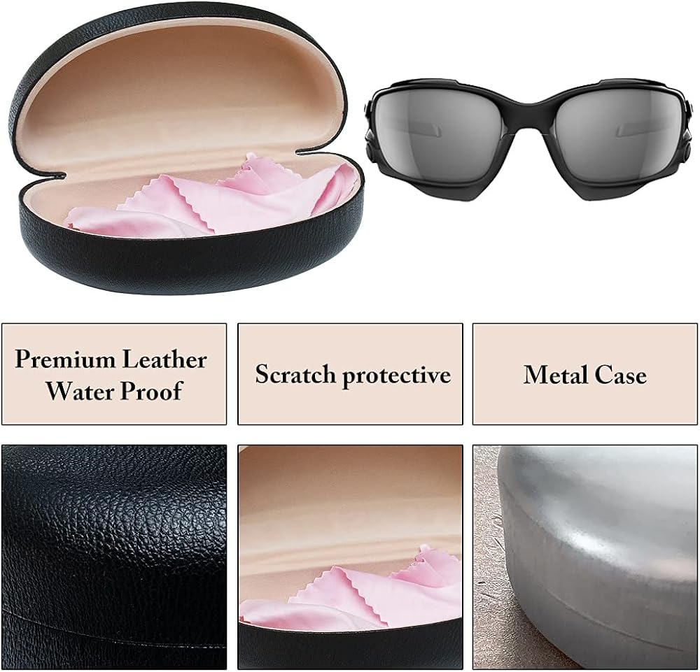 Miniatura 6 de Funda grande para lentes de sol, carcasa rígida de gran tamaño, funda protectora para gafas de sol y gafas de sol