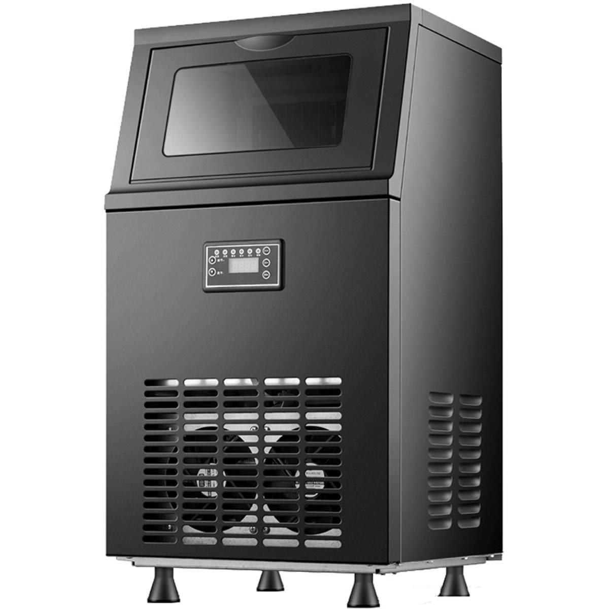 製氷機（黒） Amazon.co.jp: 業務用自動製氷機、製氷機360度自動クリーニングで35Kg