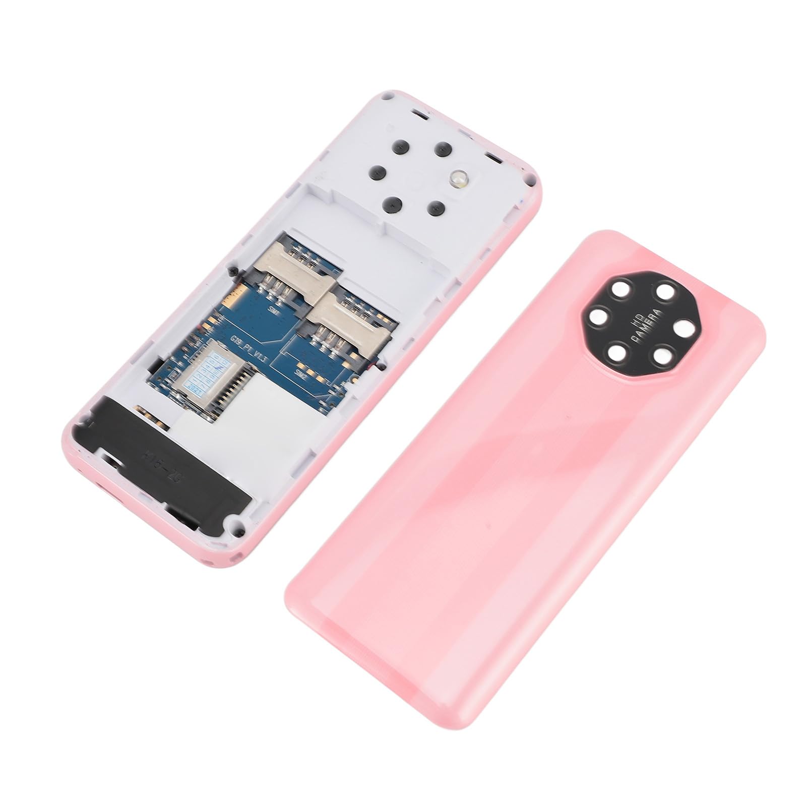 PUSOKEI Teléfono Celular 2G, Teléfono para Personas Mayores Desbloqueado, Pantalla de 1,77 Pulgadas, Doble SIM, Modo de Espera Dual, 1000 MAh, Teléfonos Móviles Pequeños con Linterna LED