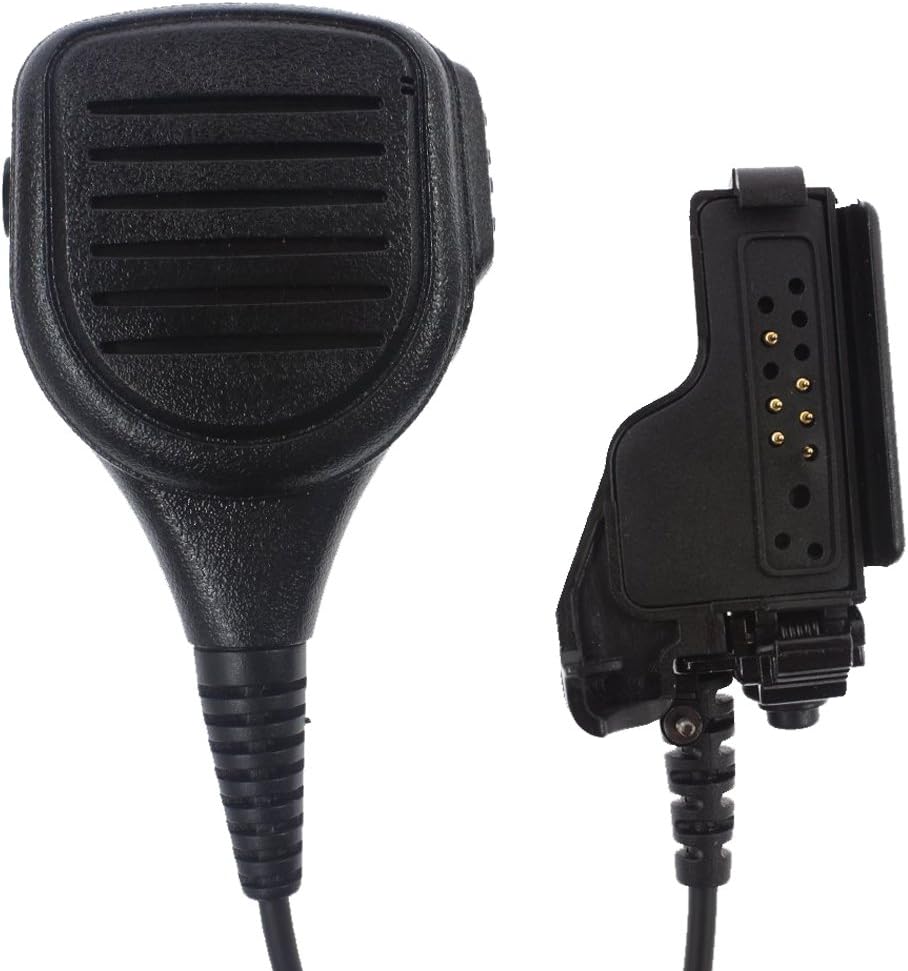 Rukey Waterproof Handheld Micophone Speaker Mic for Two Way Radio Motorola GP9000 MTX960 XTS3000 MT1500 FJohnson 51SL