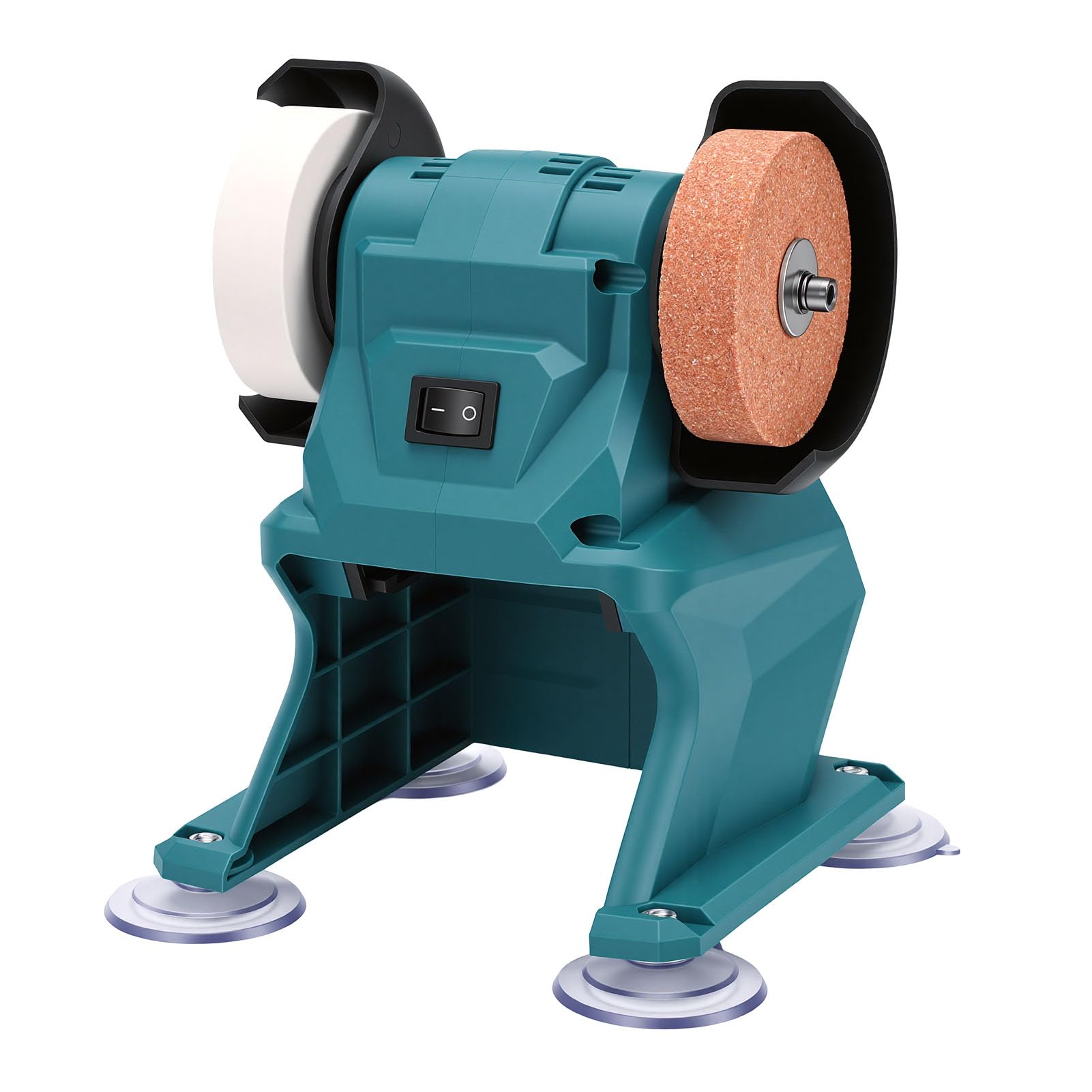 Mini Amoladora de Banco Eléctrica con Potente Motor para Esmerilar y Pulir, para Aplicaciones Metalúrgicas, Material ABS
