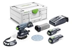 Festool 577696 5-Inch Cordless Random Orbit Sander ETSC 125 18V 3.0 Ah I-Plus