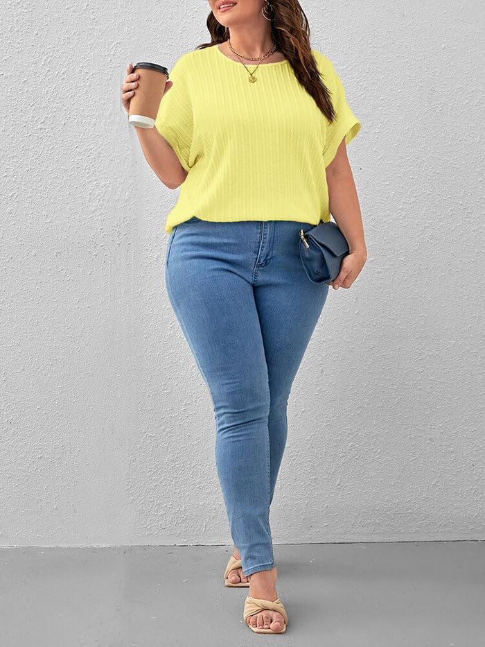 Image of Zilcon Womens Dressy Casual Business Work Tops Half Sleeve Boat Neck Jacquared Top for Women Formal, Casual, Office, Date, Outing, Party Tops
